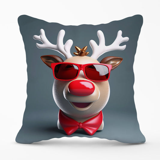 Rudolph In Red Glasses Cushions