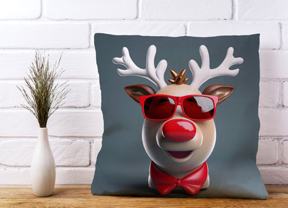 Rudolph In Red Glasses Cushions