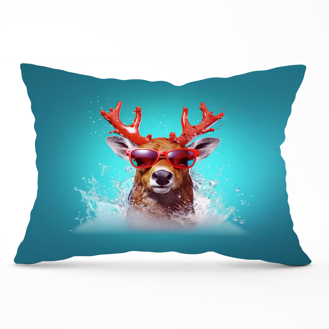 Rudolph With Reed Antlers Cushions