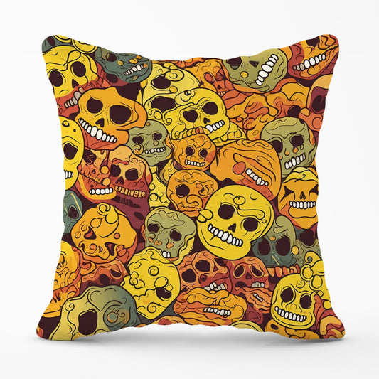Autumnal Skulls Pattern Cushions
