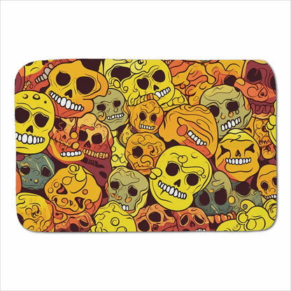 Autumnal Skulls Pattern Sherpa Blanket