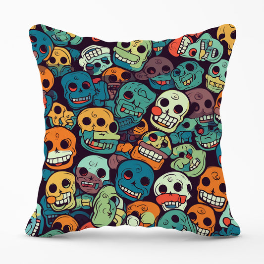 Smiling Skulls Pattern Cushions