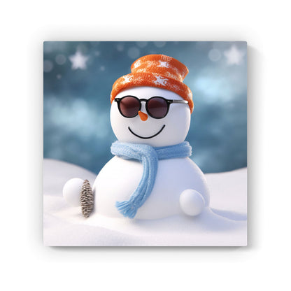 Smily Snowman Canvas