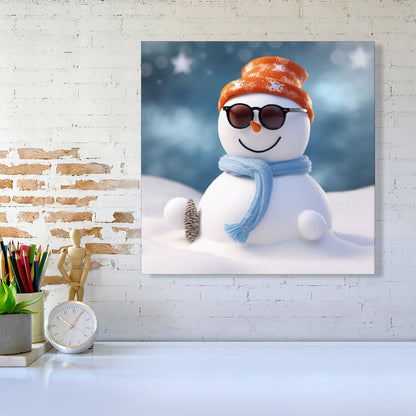 Smily Snowman Canvas