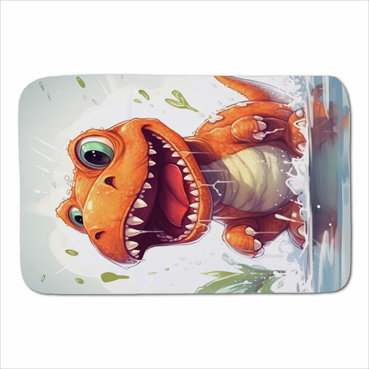 Dino Having A Splash Sherpa Blanket