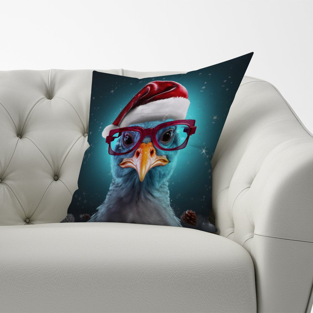 Turkey Wearing A Santa Hat Cushions