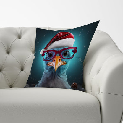 Turkey Wearing A Santa Hat Cushions