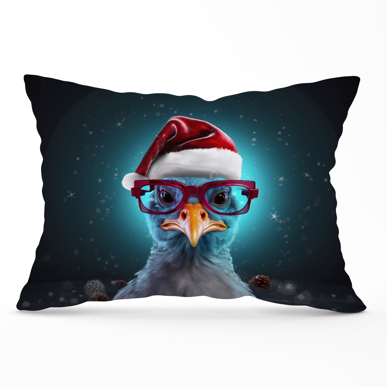 Turkey Wearing A Santa Hat Cushions