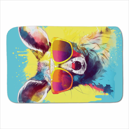 Splashart Wallaby In Glasses Sherpa Blanket