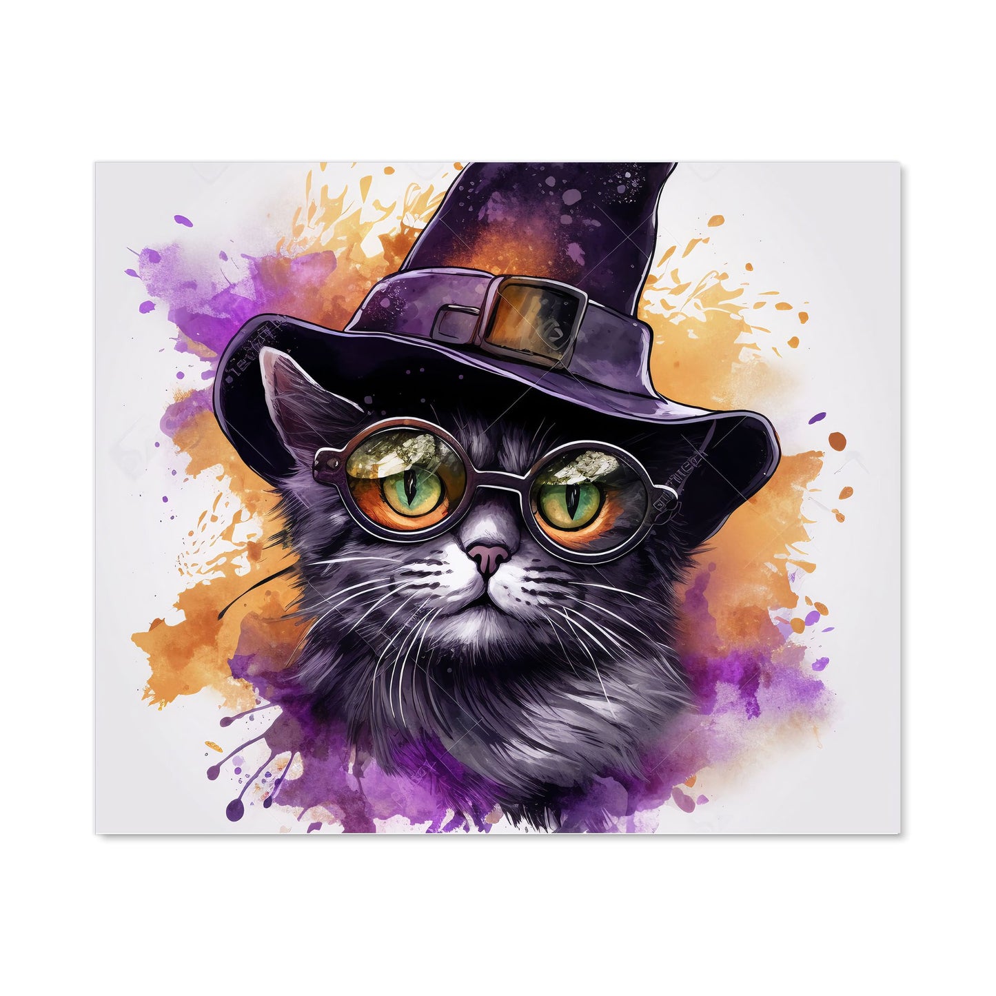 Splashart Longhaired Witches Cat Kitchen Splashback
