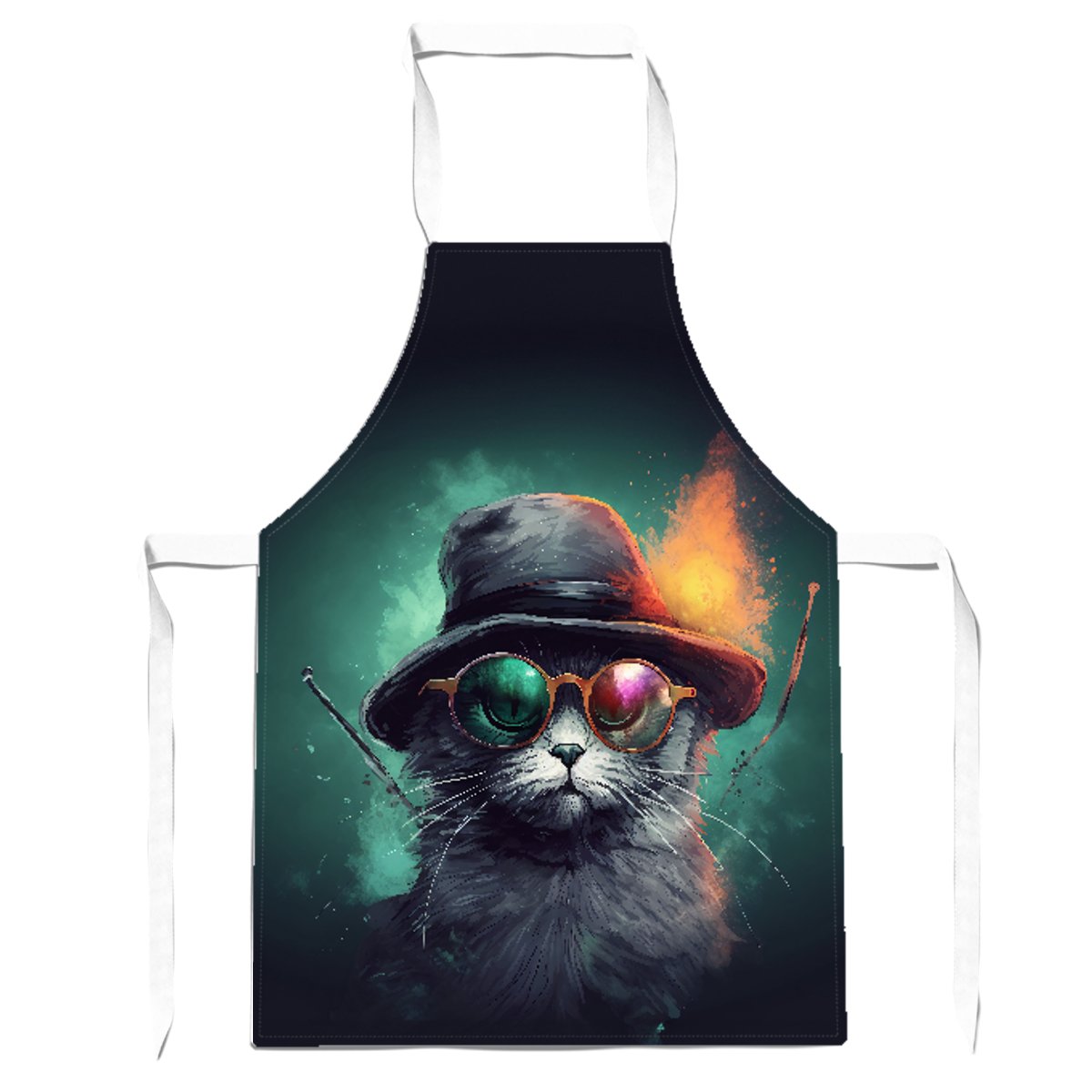 Fiery Cat In A Hat Apron