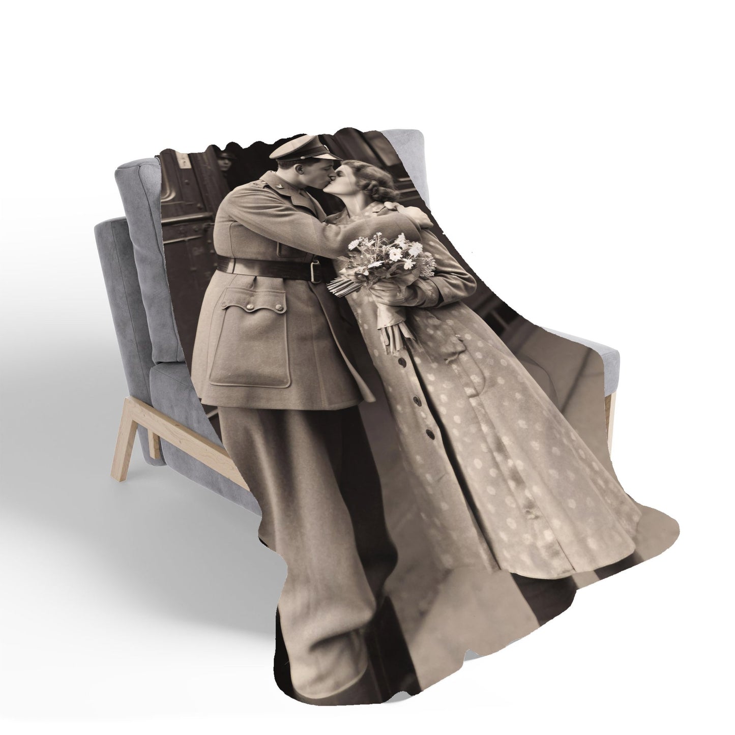 Time To Say Goodbye Sherpa Blanket