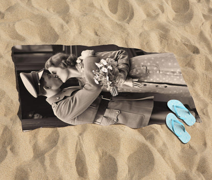 Time To Say Goodbye Beach Towel