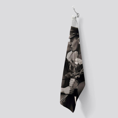 A Kiss Goodbye Tea Towel