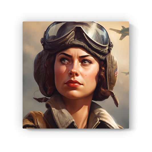 Female Pilot Canvas