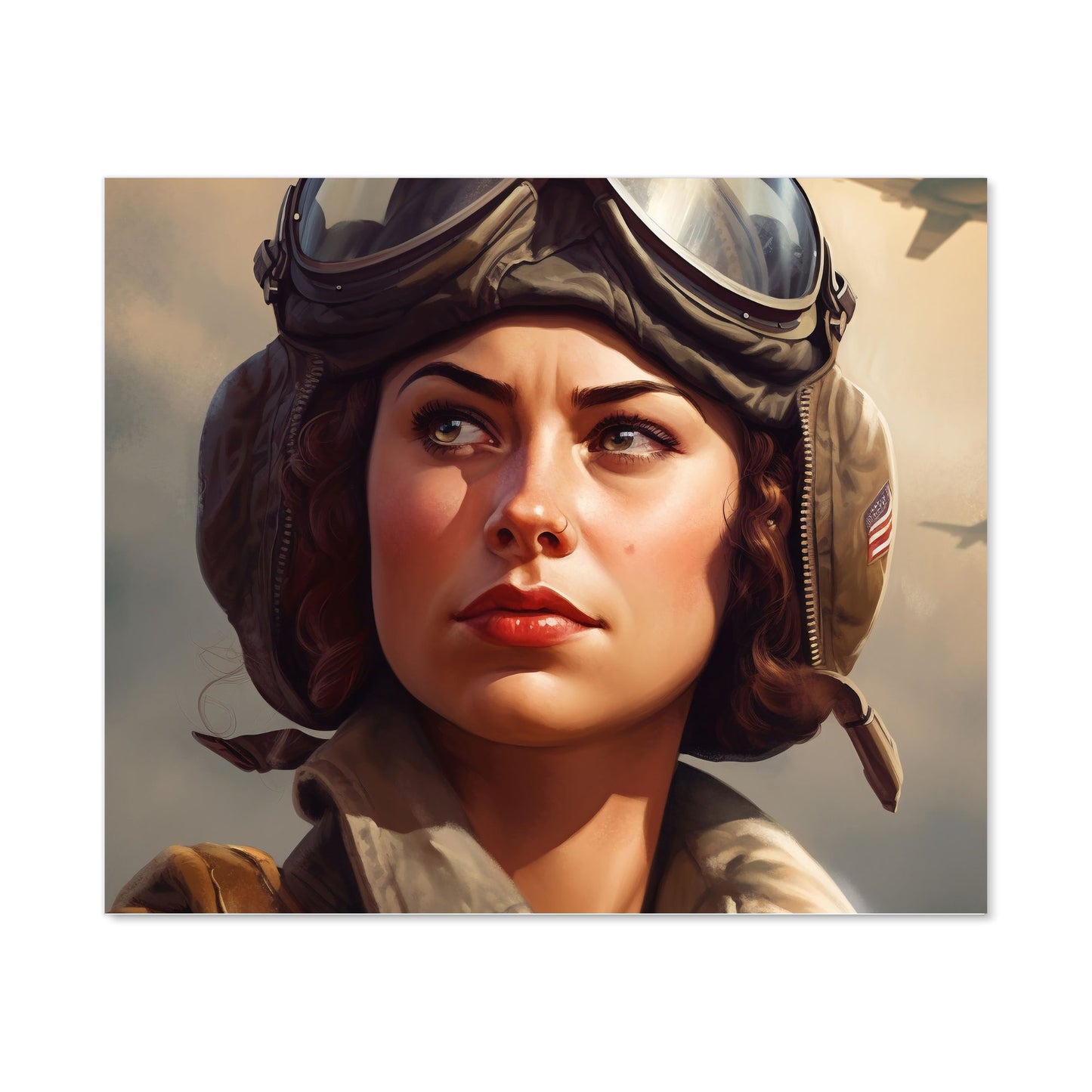 Female Pilot Kitchen Splashback