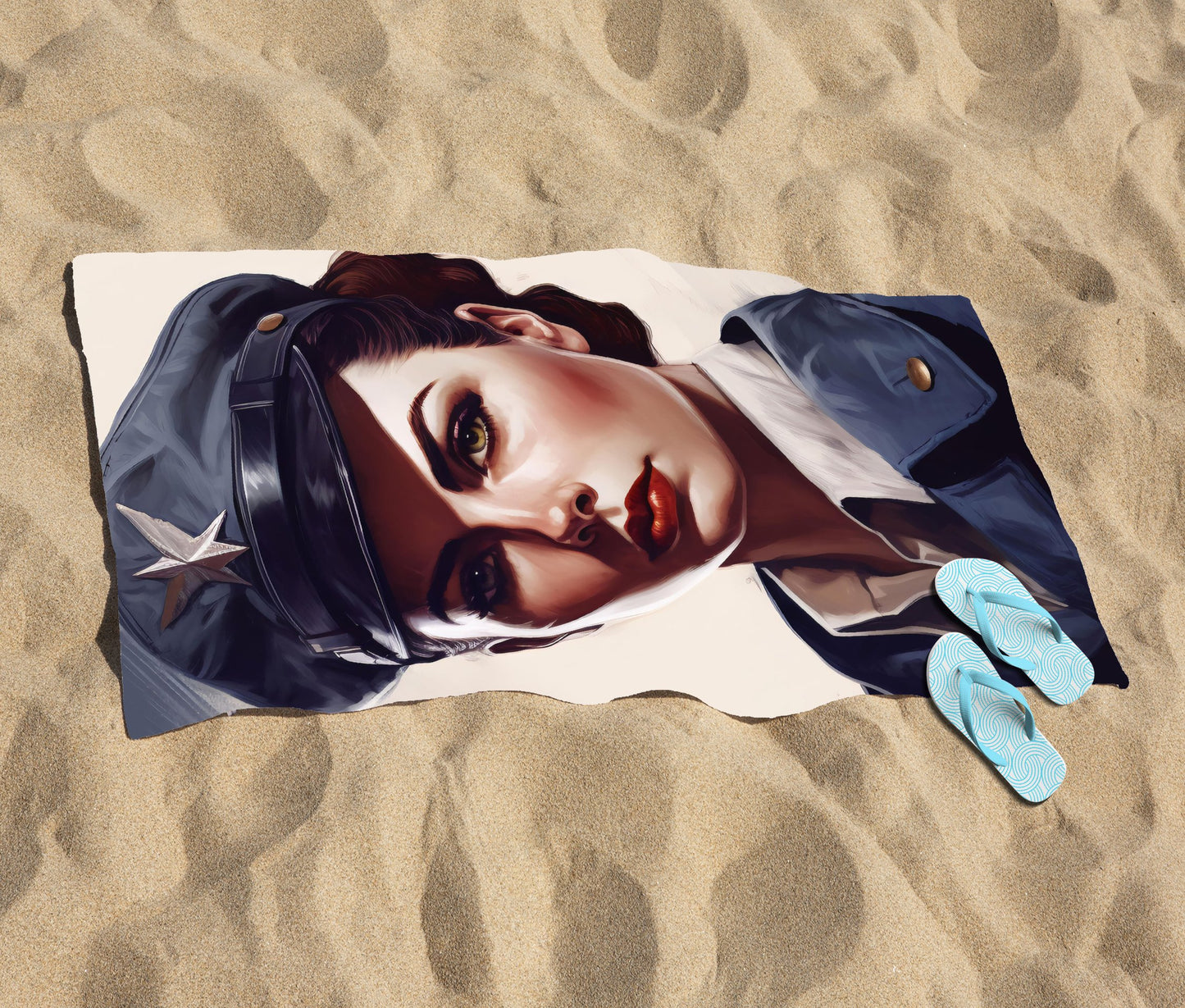 Defiant Strength Beach Towel