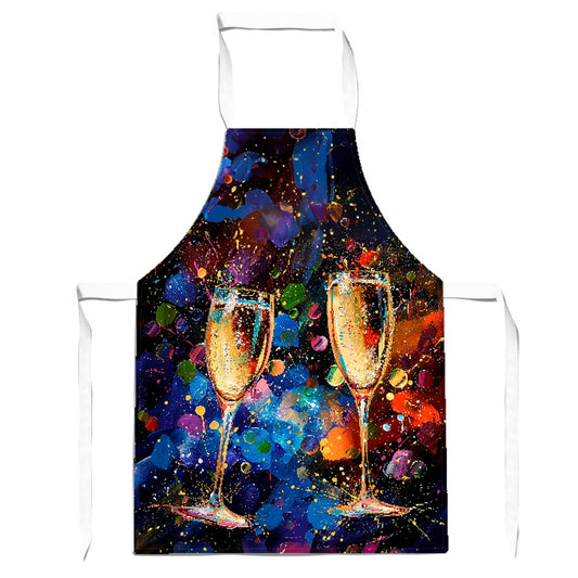 Splashart Champagne Flutes Apron