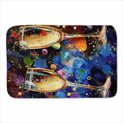Splashart Champagne Flutes Sherpa Blanket