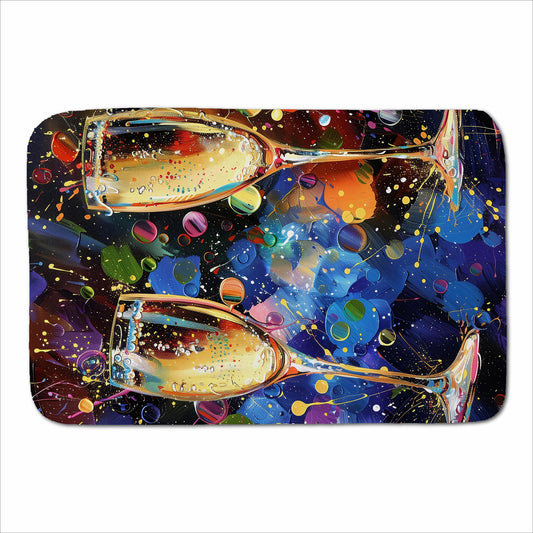 Splashart Champagne Flutes Sherpa Blanket