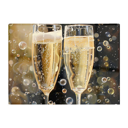 Splashart Bubbly Champagne Flues Chopping Board