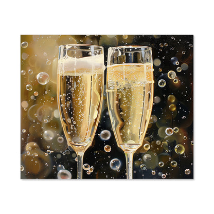 Splashart Bubbly Champagne Flues Kitchen Splashback