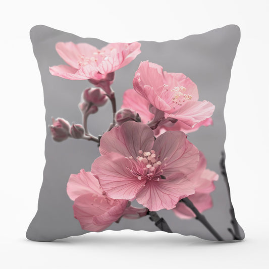 Delicate Pink Flowers Cushions