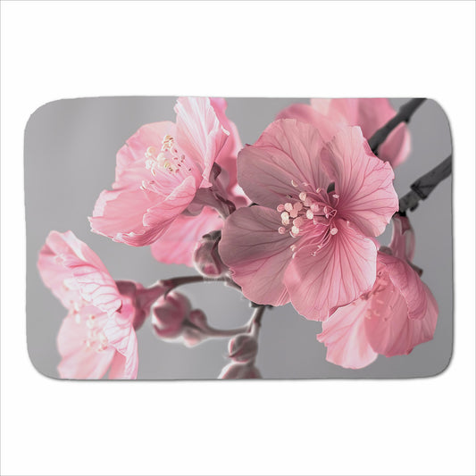 Delicate Pink Flowers Sherpa Blanket