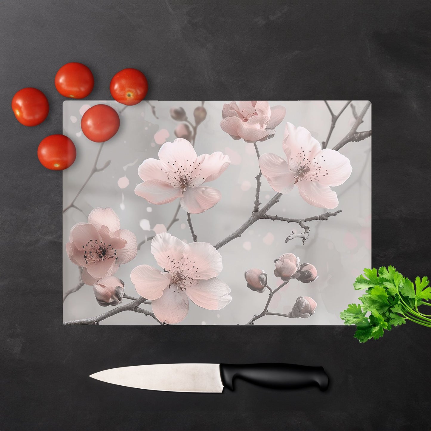 Delicate Spring Blossom Chopping Board