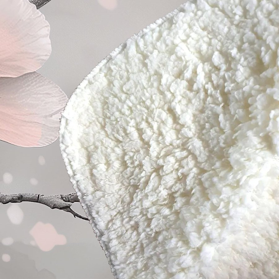 Delicate Spring Blossom Sherpa Blanket