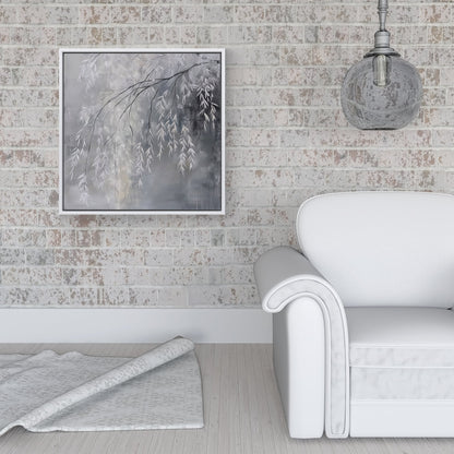 Wintery Tree Framed Canvas