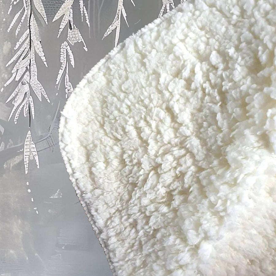 Wintery Tree Sherpa Blanket
