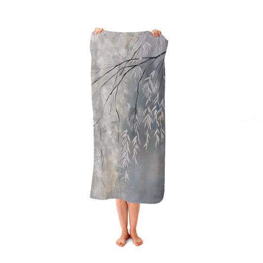 Wintery Tree Beach Towel