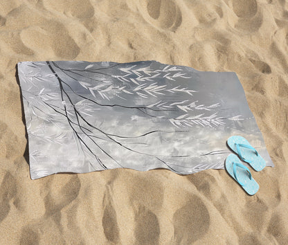Wintery Tree Beach Towel