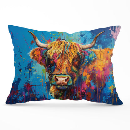 Splashart Highland Cow Cushions