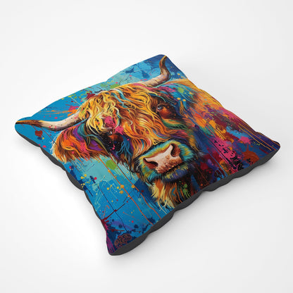 Splashart Highland Cow Pet Bed