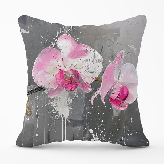 Pink Orchids Splashart Cushions
