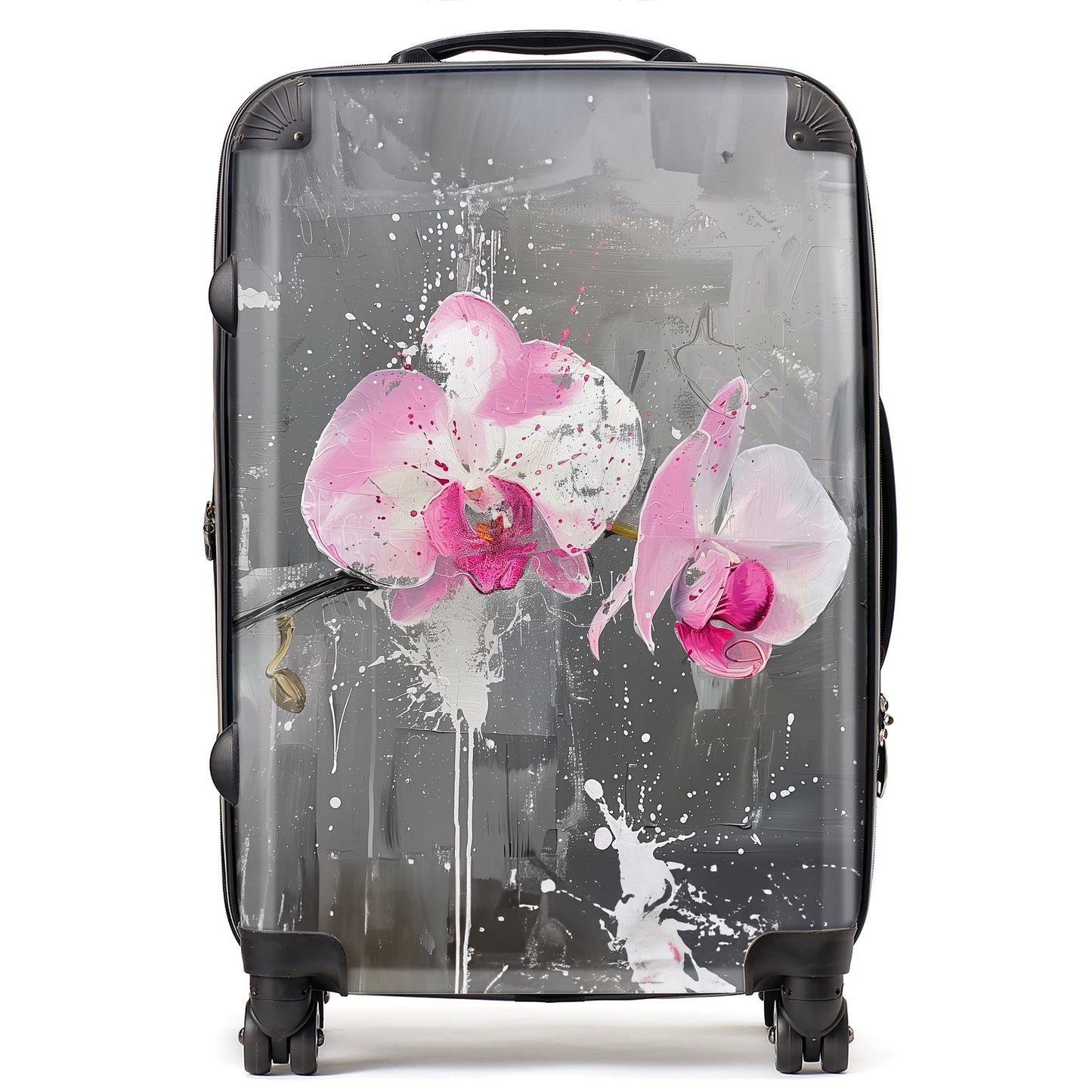 Pink Orchids Splashart Suitcase