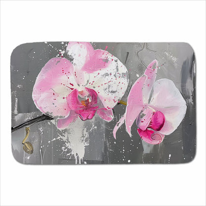 Pink Orchids Splashart Sherpa Blanket