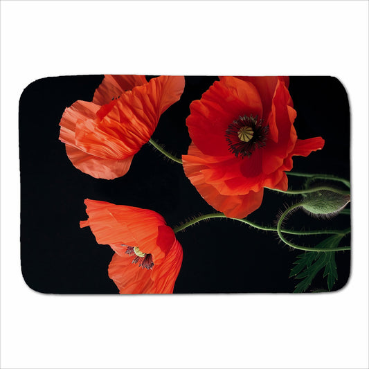 Poppies Sherpa Blanket