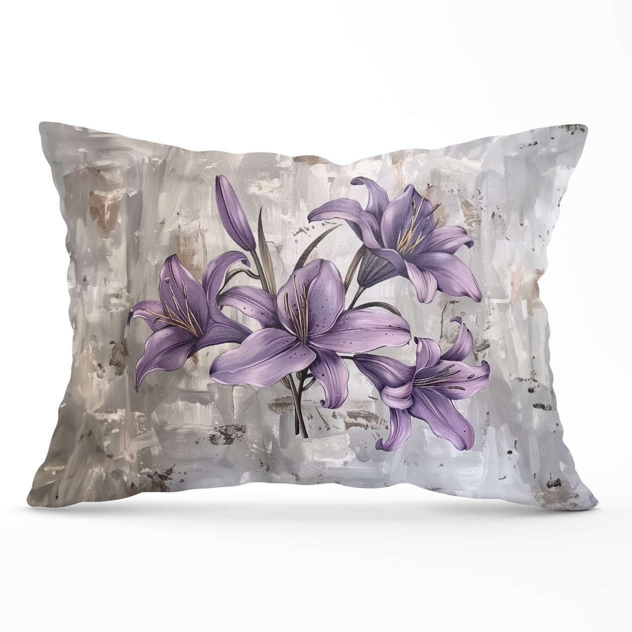 Purple Lilies In Bloom Cushions