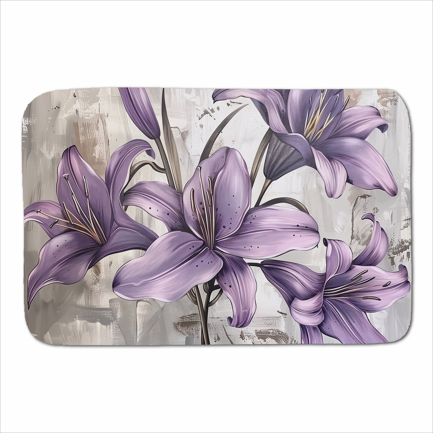 Purple Lilies In Bloom Sherpa Blanket