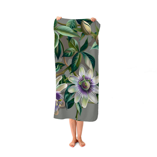 Passion Flowers Beach Towel