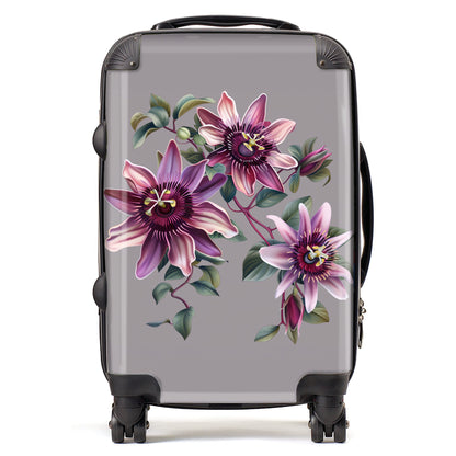 Purple Passion Flowers Suitcase