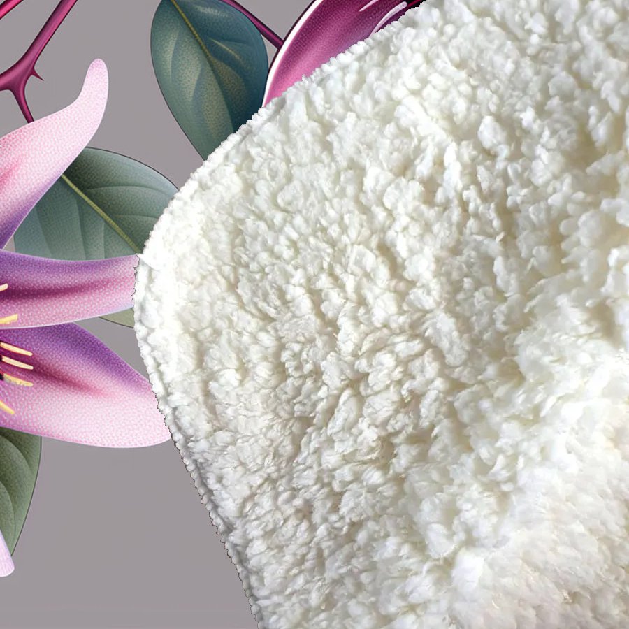 Purple Passion Flowers Sherpa Blanket