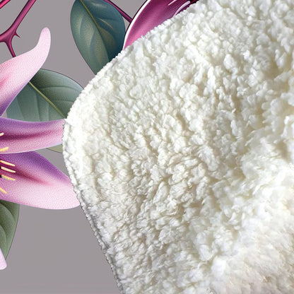 Purple Passion Flowers Sherpa Blanket
