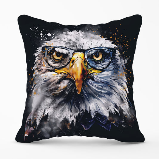 Eagle In Glasses Splashart Cushions