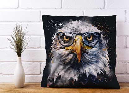 Eagle In Glasses Splashart Cushions