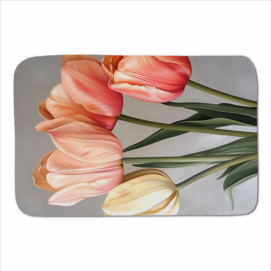 Spring Tulips Sherpa Blanket