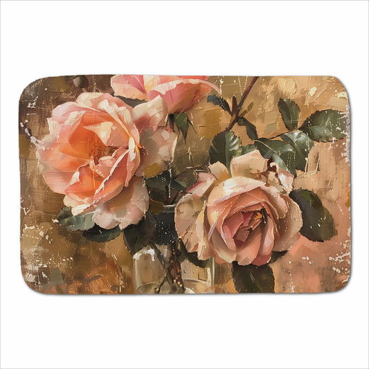 Vintage Roses Sherpa Blanket
